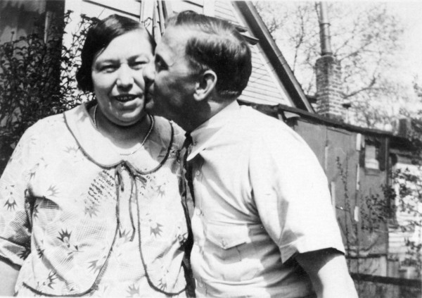 Harry's mother Dora, and step-father Jim Lumley