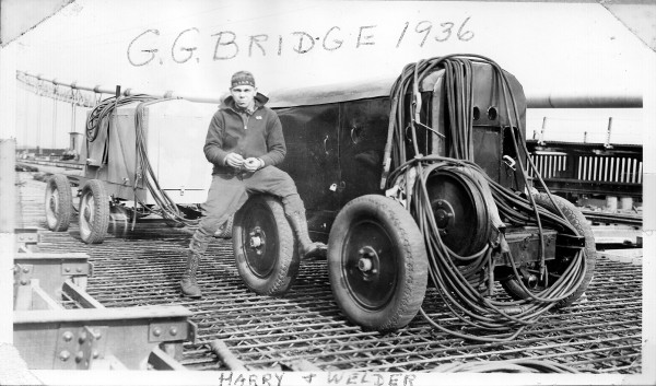 Golden Gate Bridge construction