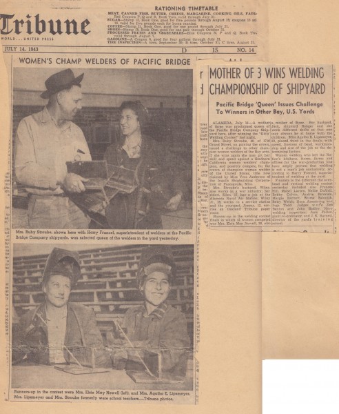 Women welders clipping